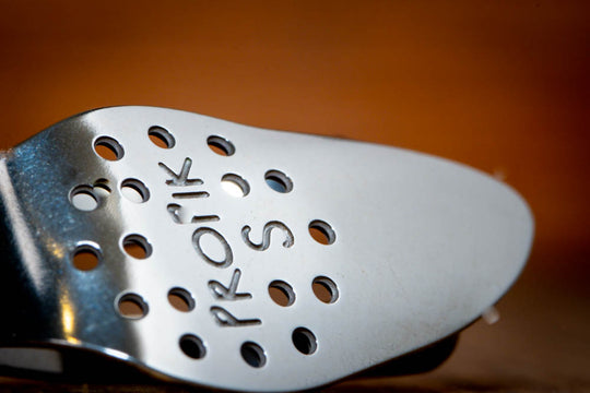 ProPik Metal Thumbpick small back close up