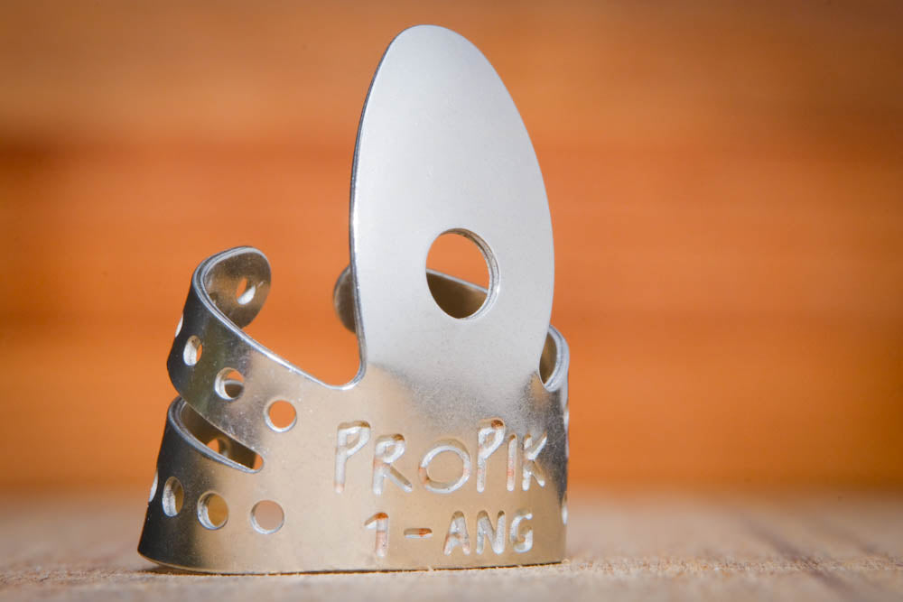 ProPik Extra Comfortable Split Wrap Fingerpicks 1 angled front