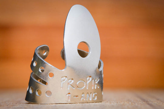 ProPik Extra Comfortable Split Wrap Fingerpicks 1 angled front