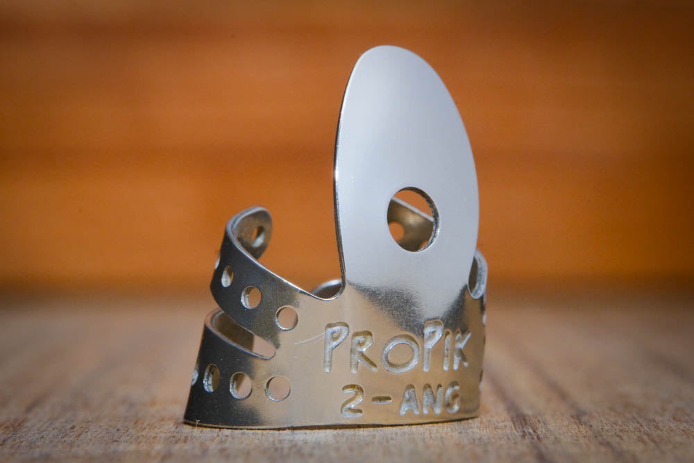 ProPik Extra Comfortable Split Wrap Fingerpicks 2 angled front