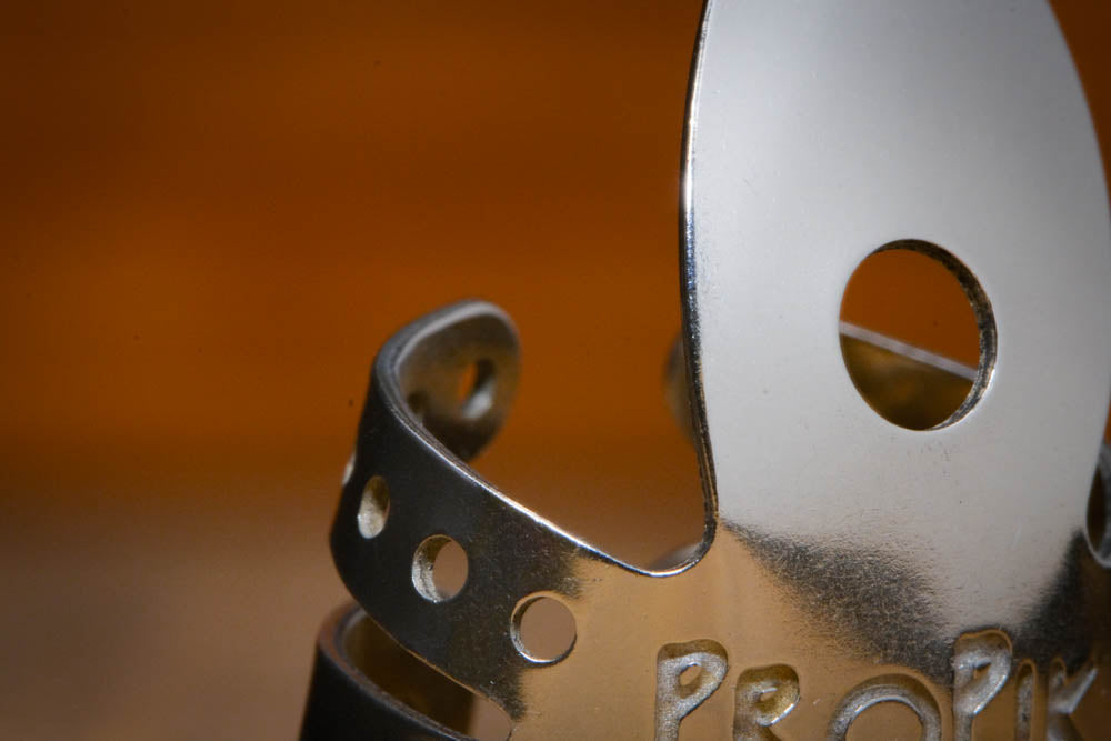 ProPik Extra Comfortable Split Wrap Fingerpicks 2 angled close